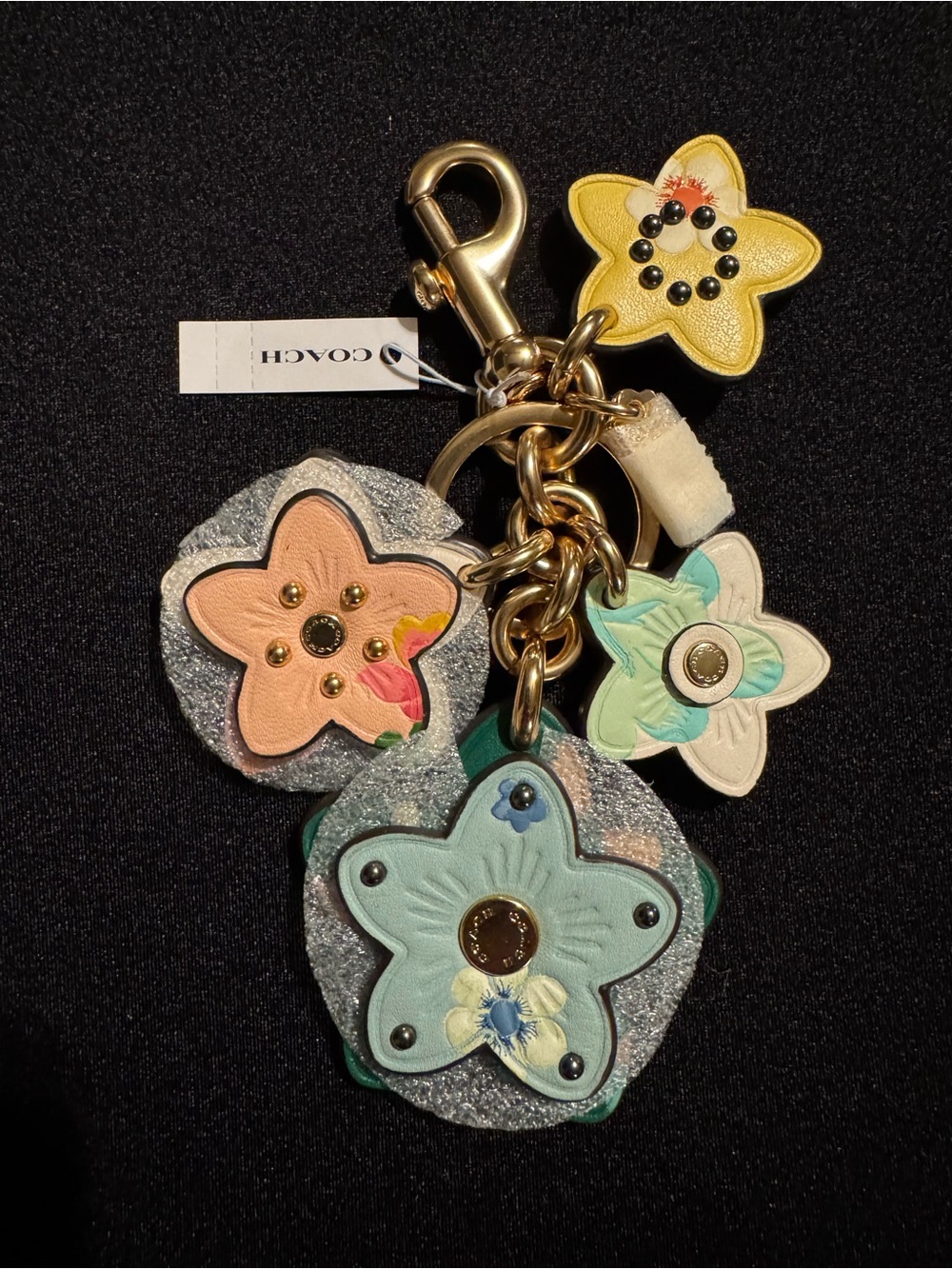 Coach NWT Mystical Floral Wildflower Cluster Bag Charm